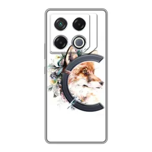 Чохли з картинкою Лисичка для Infinix GT 20 Pro (VPrint) (Лиса в квітах)