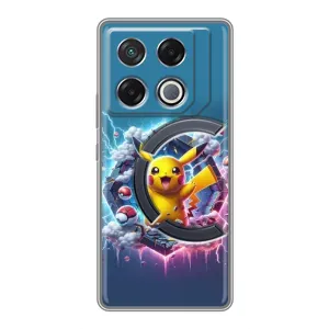 Чохол з Пікачу на Infinix GT 20 Pro (Лого Пікачу)