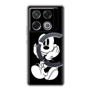 Міккі Маус чохол для Infinix GT 20 Pro (AlphaPrint - Мультяшні) (Маус на чорному)