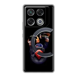 Чохол з Мавпами Infinix GT 20 Pro - (AlphaPrint) (Три мавпи)