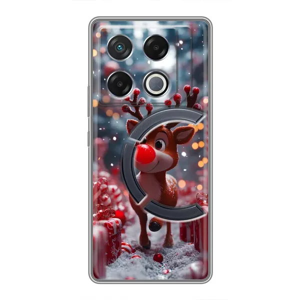 Чохол з принтом «Олень серед подарунків» для Infinix GT 20 Pro