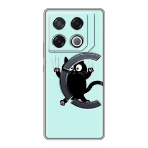 Чохол з принтом для Infinix GT 20 Pro (AlphaPrint) Модні коти (Падаючий кіт)