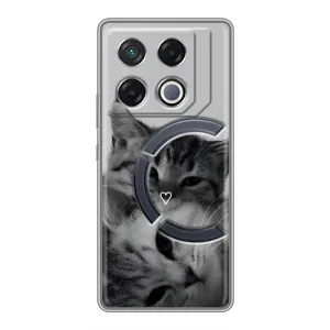 Чохол з малюнком кіт на Infinix GT 20 Pro (Пара котів)