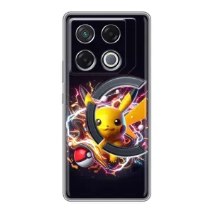 Чохол з Пікачу на Infinix GT 20 Pro (Пікачу з м'ячем)