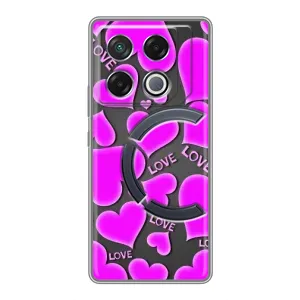 Чехлы для любимой на ДжіТі 20 Про (VPrint) (Pink hearts)