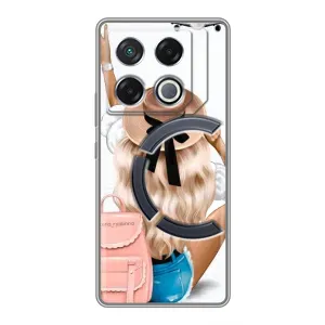 Чехол с печатью для Infinix GT 20 Pro - (Мода) (AlphaPrint) (Путешествие)