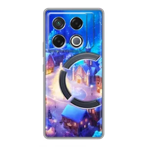 Різдвяні Чохли для Infinix GT 20 Pro (VPrint) (Різдвяне місто)