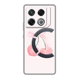 Чохол з розовим принтом для Infinix GT 20 Pro (Рожеві вишні)
