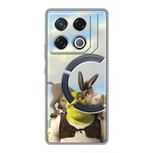 Чохол з мультфільмом Шрек на Infinix GT 20 Pro (Шрек та Осел)