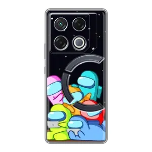 Чохли Амонг Ас для Infinix GT 20 Pro (AlphaPrint) (Скіни в космосі)