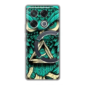 Чохол з пташками на Infinix GT 20 Pro (VPrint) (Сова з оком)