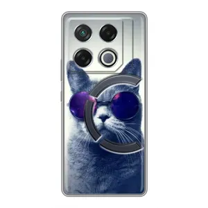 Чохол з принтом для Infinix GT 20 Pro (AlphaPrint) Модні коти (Стильний кіт)