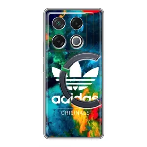 Чохли Адидас для Infinix GT 20 Pro (AlphaPrint) (Яскравий Адідас)