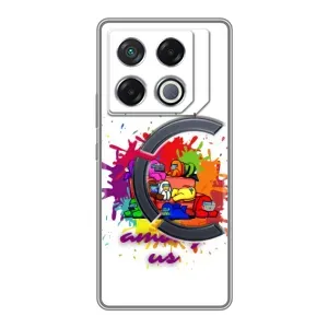 Чохли Амонг Ас для Infinix GT 20 Pro (AlphaPrint) (Яскравий АмонгАс)