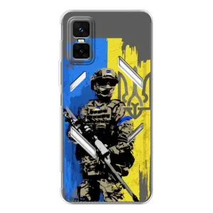 Чехлы с картинкой ЗСУ для Infinix GT 30 Pro (AlphaPrint) (АРТ солдат)