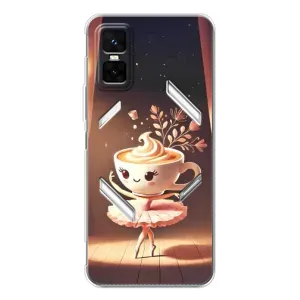 Чохол з мемом Тралалело тралала на Infinix GT 30 Pro (Балерина капучина)