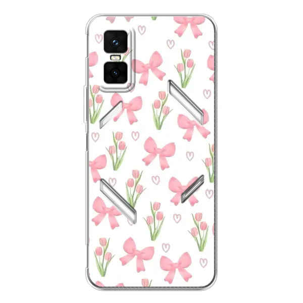 Чехол с принтом «Банты и цветы» для Infinix GT 30 Pro Чехол с принтом «Банты и цветы» для Infinix GT 30 Pro