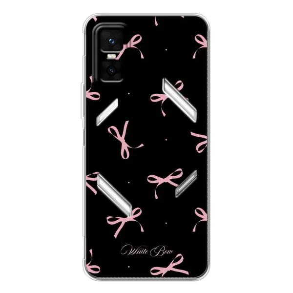 Чехол с принтом «Банты на черном» для Infinix GT 30 Pro Чехол с принтом «Банты на черном» для Infinix GT 30 Pro