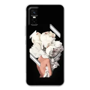 Чехлы (ART) Цветы на Infinix GT 30 Pro (VPrint) (Білі квіти)
