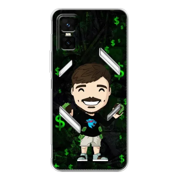 Чехол с принтом «Блогер Beast» для Infinix GT 30 Pro