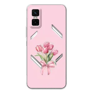 Чохол з розовим принтом для Infinix GT 30 Pro (Букет квітів)