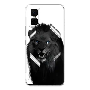 Чохли з картинкою животних Infinix GT 30 Pro (Чорний ЛЕВ)
