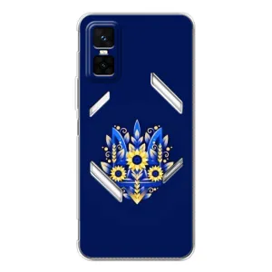Чохли для Infinix GT 30 Pro Укр. Символіка (AlphaPrint) (Квітковий Герб)