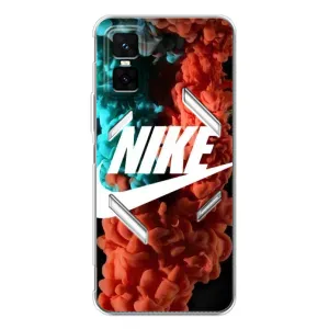 Чохол для Infinix GT 30 Pro - з принтом Найк (AlphaPrint) (Димчастий найк)