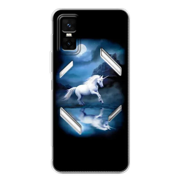 Чехол с принтом «Единорог» для Infinix GT 30 Pro