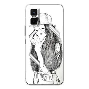 Чохол з друком для Infinix GT 30 Pro - (Мода) (AlphaPrint) (Фото дівчини)