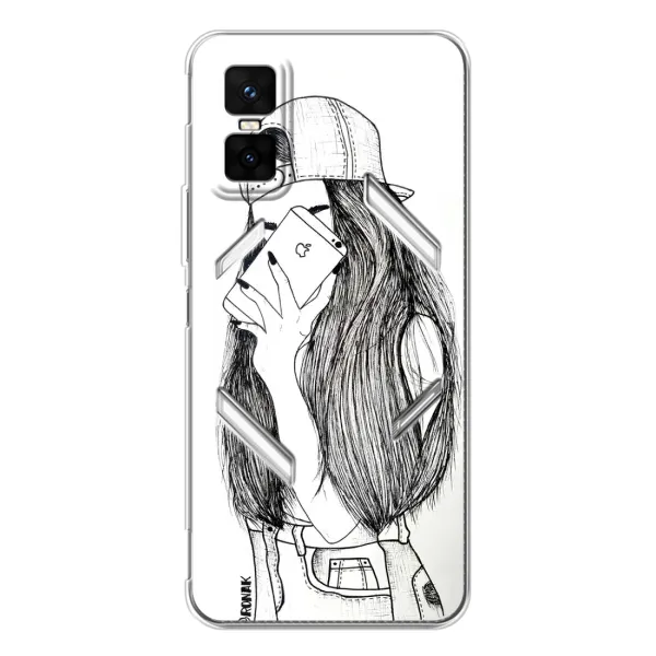 Чехол с принтом «Фото девочки» для Infinix GT 30 Pro