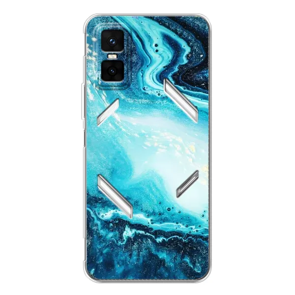 Чехол с принтом «Голубой мрамор» для Infinix GT 30 Pro Чехол с принтом «Голубой мрамор» для Infinix GT 30 Pro