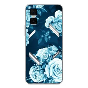 Чехлы (ART) Цветы на Infinix GT 30 Pro (VPrint) (Блактині бутони)