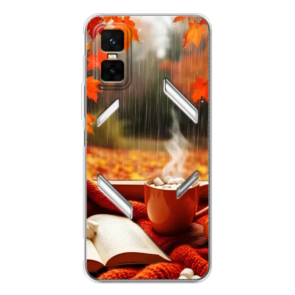 Чехол с принтом «Кофе и дождь» для Infinix GT 30 Pro