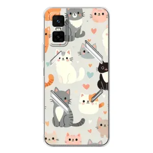 Чохол з малюнком кіт на Infinix GT 30 Pro (Колаж котів)