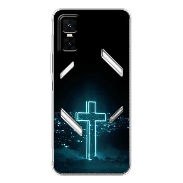 Чехол с принтом «Крест и город» для Infinix GT 30 Pro Чехол с принтом «Крест и город» для Infinix GT 30 Pro