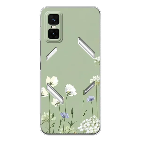 Чехол с принтом «Цветы на зеленом» для Infinix GT 30 Pro Чехол с принтом «Цветы на зеленом» для Infinix GT 30 Pro