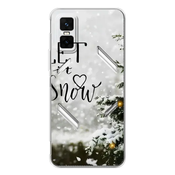 Чехол с принтом «Let it snow» для Infinix GT 30 Pro Чехол с принтом «Let it snow» для Infinix GT 30 Pro