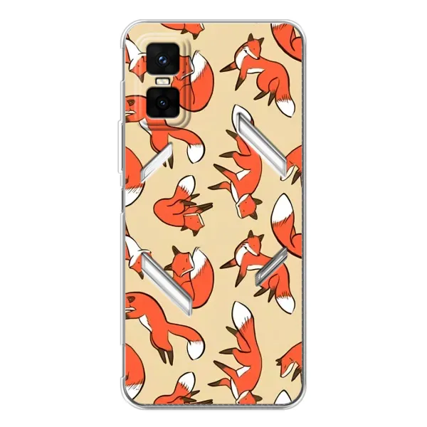 Чохол з принтом «Лисички» для Infinix GT 30 Pro
