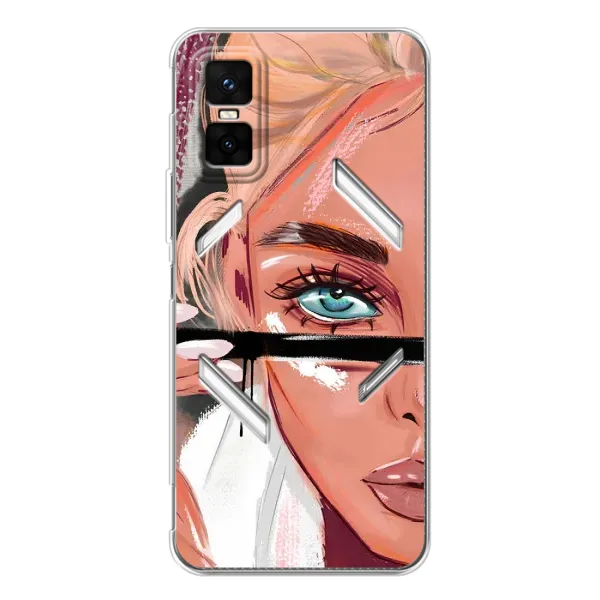 Чехол с принтом «Макияж» для Infinix GT 30 Pro