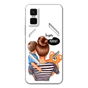 Чохол з друком для Infinix GT 30 Pro - (Мама з дитинкою) (AlphaPrint) (Мама з синочком)