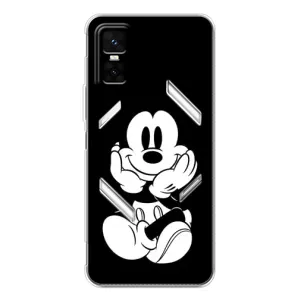 Міккі Маус чохол для Infinix GT 30 Pro (AlphaPrint - Мультяшні) (Маус на чорному)