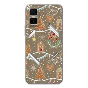 Новорічні, Святкові Чохли для Infinix GT 30 Pro - 2024 год (Новорічні пряники)