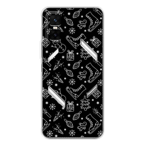 Чехол с принтом «Новогодний фон» для Infinix GT 30 Pro Чехол с принтом «Новогодний фон» для Infinix GT 30 Pro