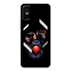 Чохол з Мавпами Infinix GT 30 Pro - (AlphaPrint) (Три мавпи)
