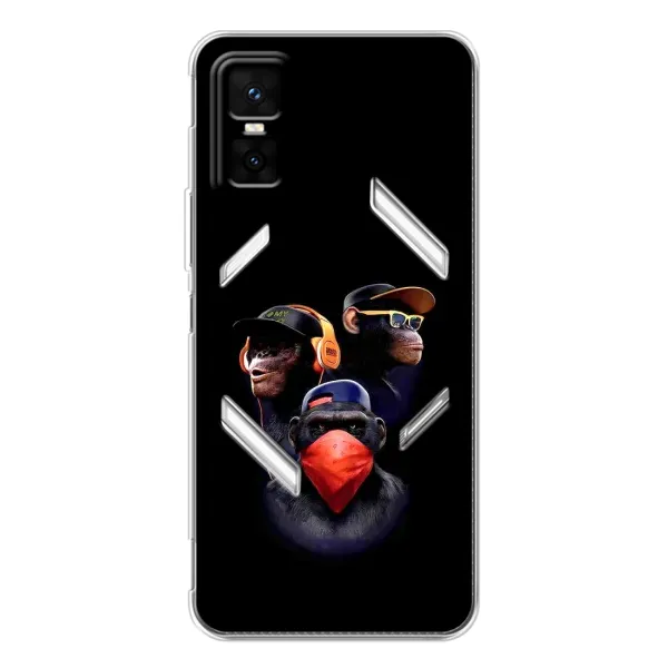 Чехол с принтом «Три обезьяны» для Infinix GT 30 Pro