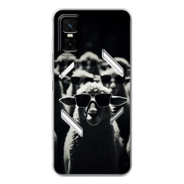 Чохол з принтом «Овечка в окулярах» для Infinix GT 30 Pro