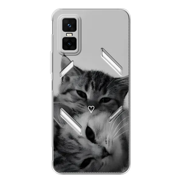 Чехол с принтом «Пара котов» для Infinix GT 30 Pro