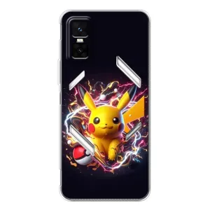 Чохол з Пікачу на Infinix GT 30 Pro (Пікачу з м'ячем)