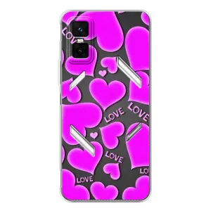 Чехлы для любимой на ДжіТі 30 Про (VPrint) (Pink hearts)